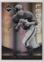 Legends - Y.A. Tittle #/25