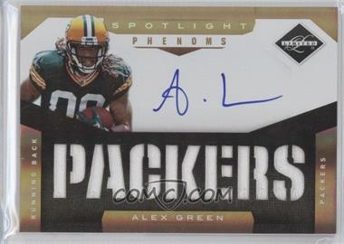 2011 Panini Limited - [Base] - Spotlight Gold #229 - Material Phenoms RC - Alex Green /10