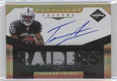 2011 Panini Limited - [Base] - Spotlight Gold #233 - Material Phenoms RC - Taiwan Jones /10