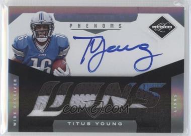 2011 Panini Limited - [Base] - Spotlight Silver #215 - Material Phenoms RC - Titus Young /25