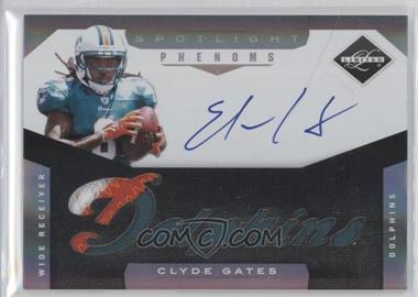 2011 Panini Limited - [Base] - Spotlight Silver #230 - Material Phenoms RC - Clyde Gates /25