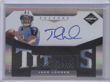 2011 Panini Limited - [Base] #206 - Material Phenoms RC - Jake Locker /199