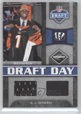 2011 Panini Limited - Draft Day Materials - Combos #3 - A.J. Green /50