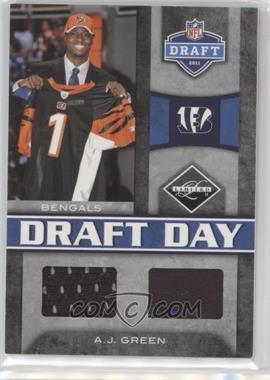 2011 Panini Limited - Draft Day Materials - Combos #3 - A.J. Green /50