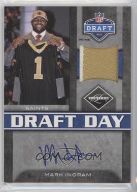 2011 Panini Limited - Draft Day Materials - Limited Jerseys Prime Signatures #13 - Mark Ingram /15