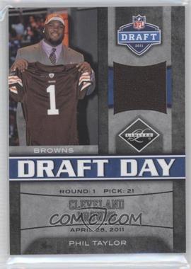 2011 Panini Limited - Draft Day Materials - Limited Jerseys #12 - Phil Taylor /100