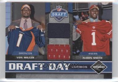 2011 Panini Limited - Draft Day Player Combos Materials #3 - Aldon Smith, Von Miller /100