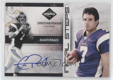 2011 Panini Limited - Initial Steps - Signatures #14 - Christian Ponder /25
