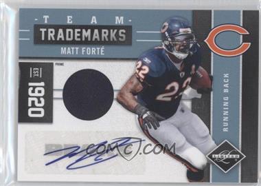 2011 Panini Limited - Team Trademarks Materials - Prime Signatures #8 - Matt Forte /10