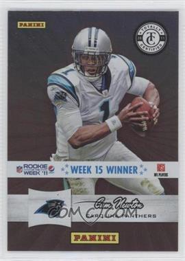 2011 Panini Pepsi Rookie of the Week '11 - [Base] #15 - Cam Newton (Totally Certified)