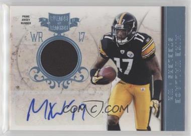 2011 Panini Plates & Patches - [Base] - Infinity Platinum Jersey Number Prime Signatures #62 - Mike Wallace /5