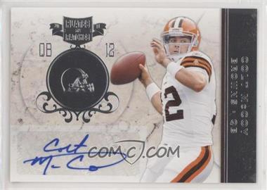 2011 Panini Plates & Patches - [Base] - Infinity Silver Signatures #54 - Colt McCoy /10