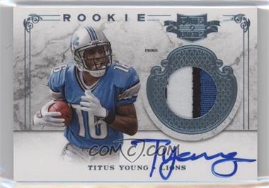 2011 Panini Plates & Patches - [Base] - Nameplate Prime #215 - RPS Rookie Jersey Autograph - Titus Young /25