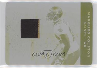 2011 Panini Plates & Patches - [Base] - Printing Plate Yellow #56 - Marques Colston /1