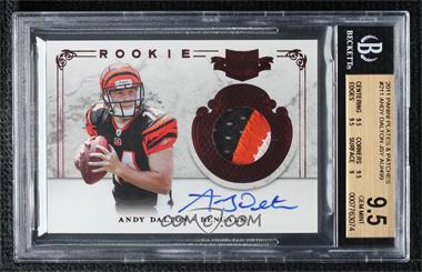 2011 Panini Plates & Patches - [Base] #211 - RPS Rookie Jersey Autograph - Andy Dalton /499 [BGS 9.5 GEM MINT]