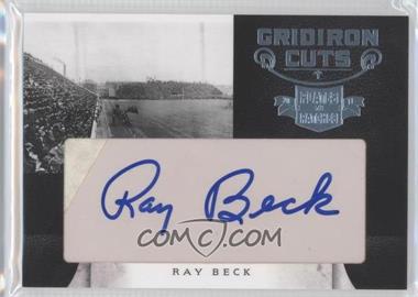 2011 Panini Plates & Patches - Gridiron Cuts Cut Signatures #28 - Ray Beck /30