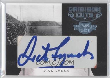 2011 Panini Plates & Patches - Gridiron Cuts Cut Signatures #34 - Dick Lynch /20