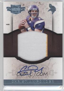 2011 Panini Plates & Patches - RPS Rookie Jumbo Materials - Prime Signatures #8 - Christian Ponder /25