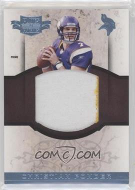 2011 Panini Plates & Patches - RPS Rookie Jumbo Materials - Prime #8 - Christian Ponder /15