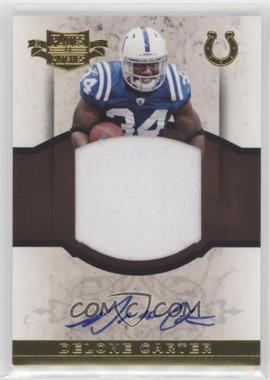 2011 Panini Plates & Patches - RPS Rookie Jumbo Materials - Signatures #12 - Delone Carter /10