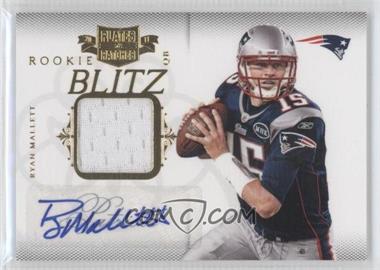 2011 Panini Plates & Patches - Rookie Blitz - Materials Signatures #1 - Ryan Mallett /25