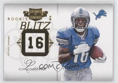 2011 Panini Plates & Patches - Rookie Blitz #28 - Titus Young /249