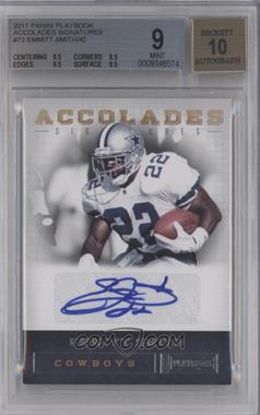 2011 Panini Playbook - Accolades Signatures #73 - Emmitt Smith /40 [BGS 9 MINT]