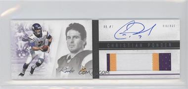 2011 Panini Playbook - [Base] - Platinum #108 - Rookie Booklet - Christian Ponder /25