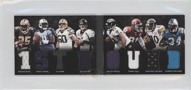 2011 Panini Playbook - Materials Booklet #31 - Reggie Bush, Vince Young, A.J. Hawk, Jay Cutler, Haloti Ngata, Tamba Hali, Santonio Holmes, DeAngelo Williams /18