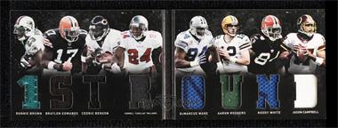 2011 Panini Playbook - Materials Booklet #32 - Cedric Benson, Ronnie Brown, Aaron Rodgers, Braylon Edwards, Carnell "Cadillac" Williams, DeMarcus Ware, Jason Campbell, Roddy White /49 [EX to NM]