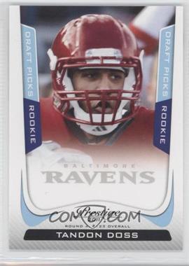 2011 Panini Prestige - [Base] - Draft Picks Light Blue #294 - Tandon Doss /999