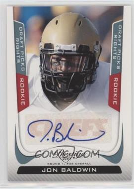 2011 Panini Prestige - [Base] - Draft Picks Rights Signatures #253 - Jon Baldwin /99