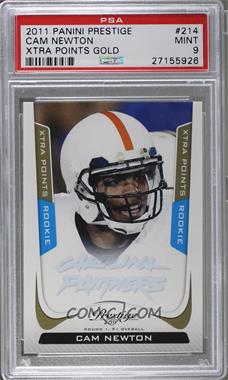 2011 Panini Prestige - [Base] - Xtra Points Gold #214 - Cam Newton /250 [PSA 9 MINT]