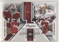 Michael Crabtree, Vernon Davis [Good to VG‑EX] #/250