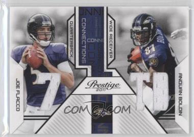 2011 Panini Prestige - Connections - Materials #14 - Anquan Boldin, Joe Flacco /250