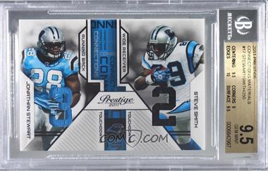 2011 Panini Prestige - Connections - Materials #17 - Jonathan Stewart, Steve Smith /250 [BGS 9.5 GEM MINT]