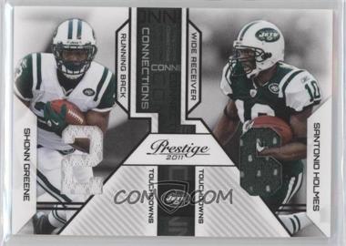 2011 Panini Prestige - Connections - Materials #22 - Shonn Greene, Santonio Holmes /250