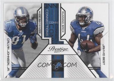 2011 Panini Prestige - Connections #2 - Jahvid Best, Calvin Johnson Jr.