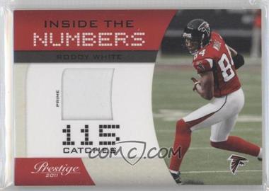 2011 Panini Prestige - Inside the Numbers - Materials Prime #10 - Roddy White /50