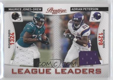 2011 Panini Prestige - League Leaders - Materials #7 - Adrian Peterson, Maurice Jones-Drew /200