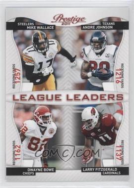 2011 Panini Prestige - League Leaders #21 - Mike Wallace, Andre Johnson, Dwayne Bowe, Larry Fitzgerald