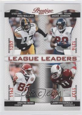 2011 Panini Prestige - League Leaders #21 - Mike Wallace, Andre Johnson, Dwayne Bowe, Larry Fitzgerald