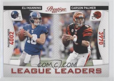 2011 Panini Prestige - League Leaders #3 - Eli Manning, Carson Palmer