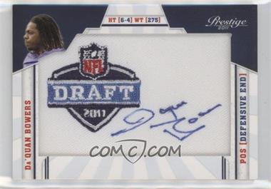 2011 Panini Prestige - NFL Draft Class - Draft Logo Patch Signatures #9 - Da'Quan Bowers