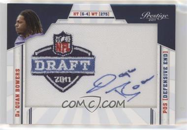 2011 Panini Prestige - NFL Draft Class - Draft Logo Patch Signatures #9 - Da'Quan Bowers