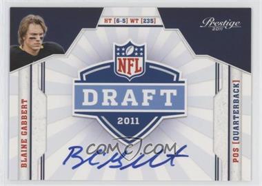 2011 Panini Prestige - NFL Draft Class - Signatures #4 - Blaine Gabbert