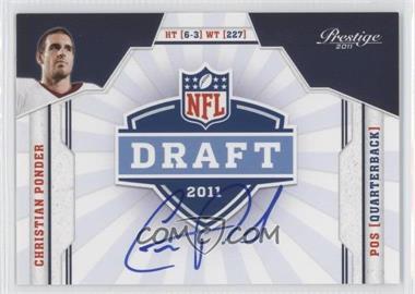 2011 Panini Prestige - NFL Draft Class - Signatures #6 - Christian Ponder