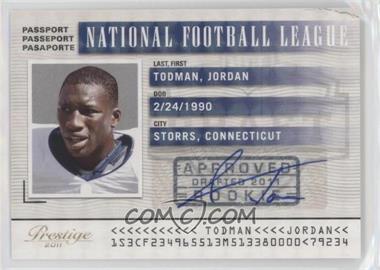 2011 Panini Prestige - NFL Passport - Signatures #19 - Jordan Todman /25 [EX to NM]