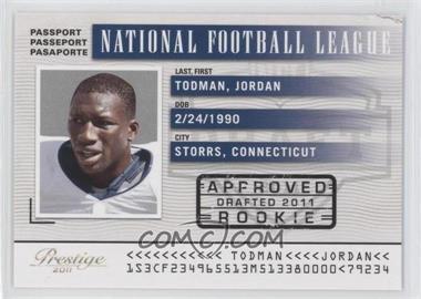 2011 Panini Prestige - NFL Passport #19 - Jordan Todman