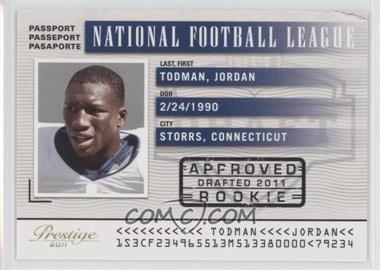 2011 Panini Prestige - NFL Passport #19 - Jordan Todman